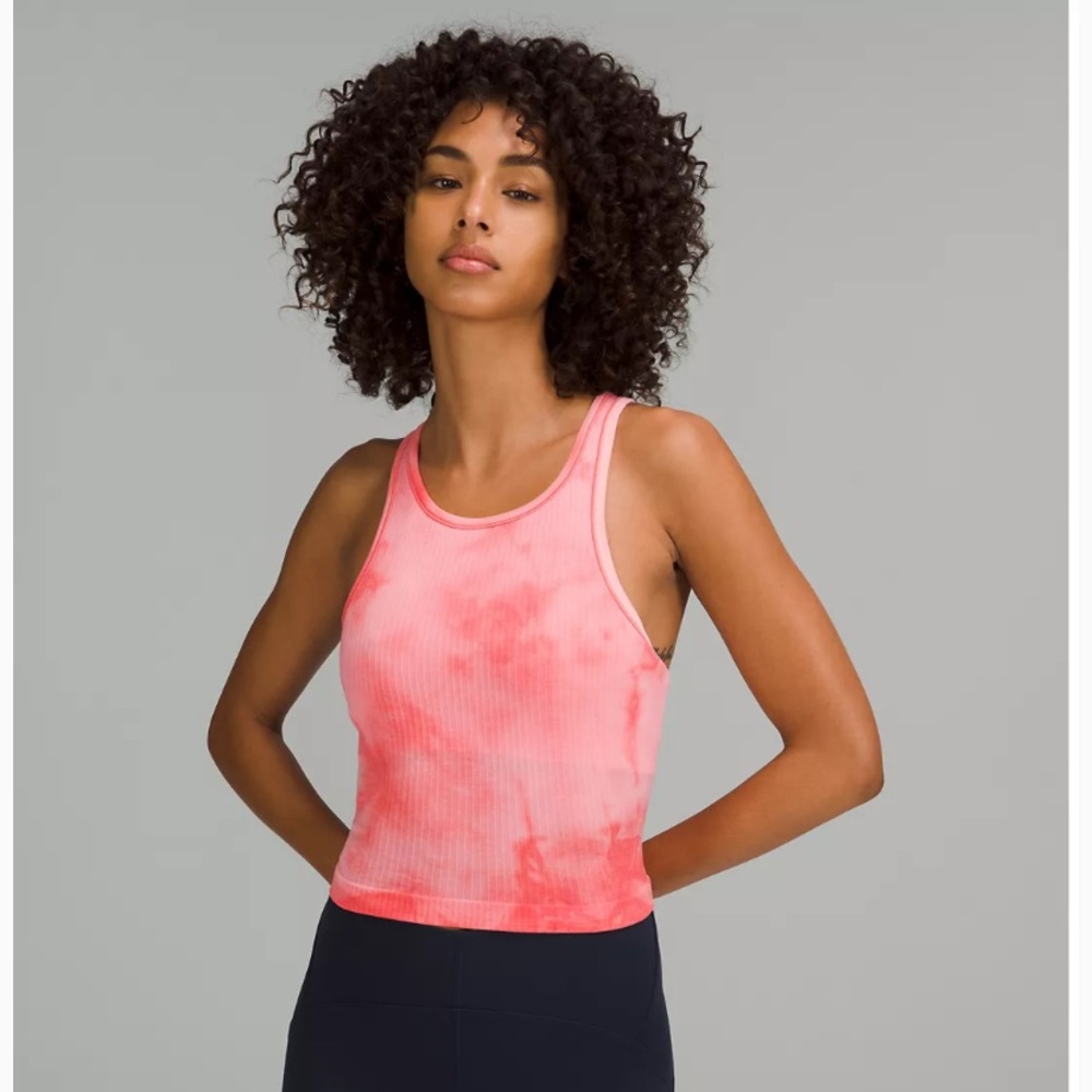 NWT Lululemon Ebb to Street Cropped Racerback Tank